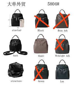 Жіночий рюкзак міський 31*26 см з кишенею зі штучної шкіри в різних кольорах Zhenya