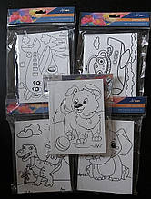 Розмальовка на полотні 15*20см з акрил. фарбами, пензлем та палітрою DSCN0699