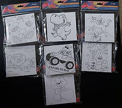 Розмальовка на полотні 15*15см з акрил. фарбами, пензлем та палітрою DSCN0698