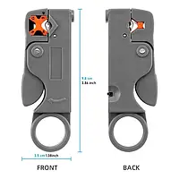 Стрипер для зачищення коаксіального кабелю 2 регульованих леза