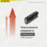 Ручний ліхтарик-брелок Nitecore TIP SE Type-C 700лм (4 режими) Сірий, фото 6