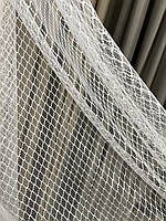 Тюль ніжна сіточка фатин біла