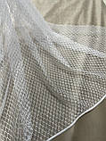 Тюль ніжна сіточка фатин біла, фото 2