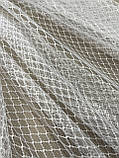 Тюль ніжна сіточка фатин біла, фото 5