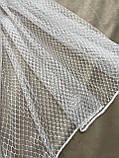 Тюль ніжна сіточка фатин біла, фото 6