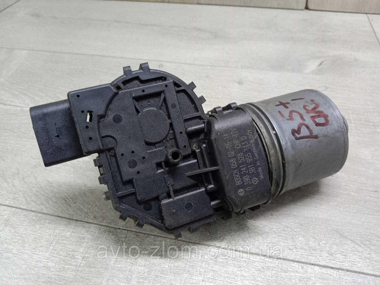 Моторчик двірників Volkswagen Passat B5+, Пасат Б5+ 2001 – 2005. 3B1955113D., фото 1