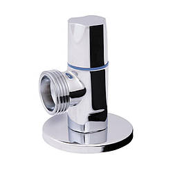 Кран кутовий Thermo Alliance Standart (ручка кругла) з керам.буксою 1/2"Н х 3/4"Н SF342W1520