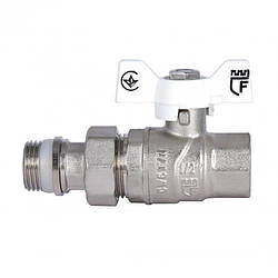 Кран кульовий "Американка" SD Forte 1/2" з антипротіканням прямий SF222W15