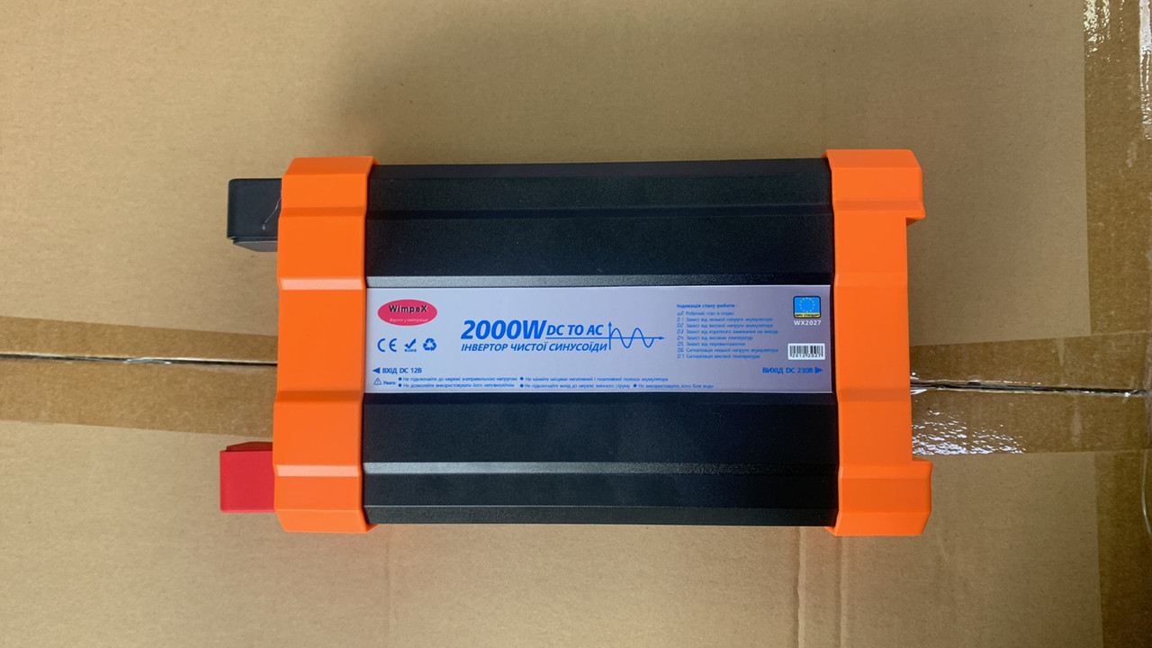 Перетворювач напруги Power Inverter Wimpex 2000W 12V Чиста синусоїда