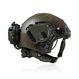 Активні навушники Earmor M32H MOD3 Helmet version. Олива, фото 4