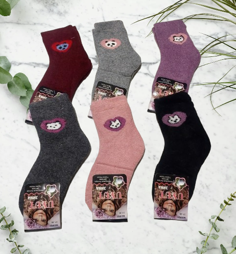 Шкарпетки дитячі махрові ангора вовна для дівчаток на 7-9 років. Від 6 пар до 20грн., фото 1