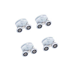 Qtap Комплект подвійних роликів білі 2 шт низ + 2 шт верх PRESTO WHI 1099SP5