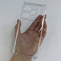 Чохол для Tecno Pova 6 (LI7) прозорий з бронь кутами