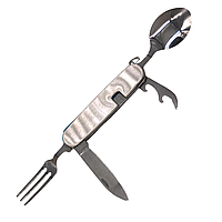 Туристичний набір №К524 (4 в 1) 9см в асортименті 12шт/уп (240), борный нож, походный набор  складний ніж, похідний набір