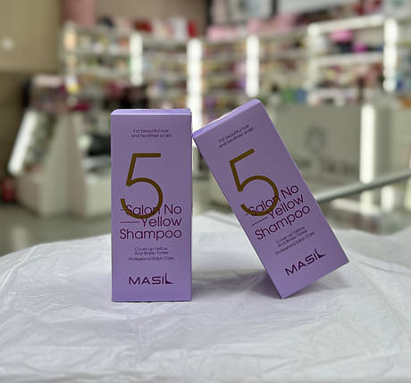 Шампунь проти жовтизни волосся Masil 5 No Yellow Shampoo 150мл, фото 1