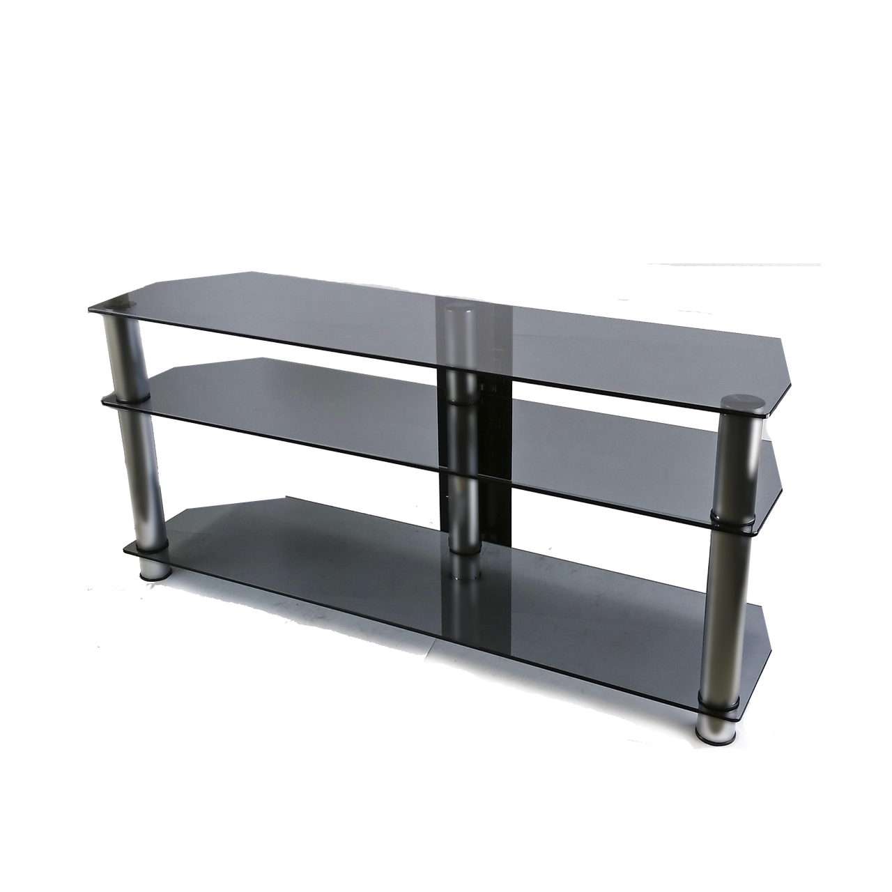 Скляна тумба 1250х350х569 під телевізор великих діагоналей 20-66" Commus Меридіан Met, фото 1