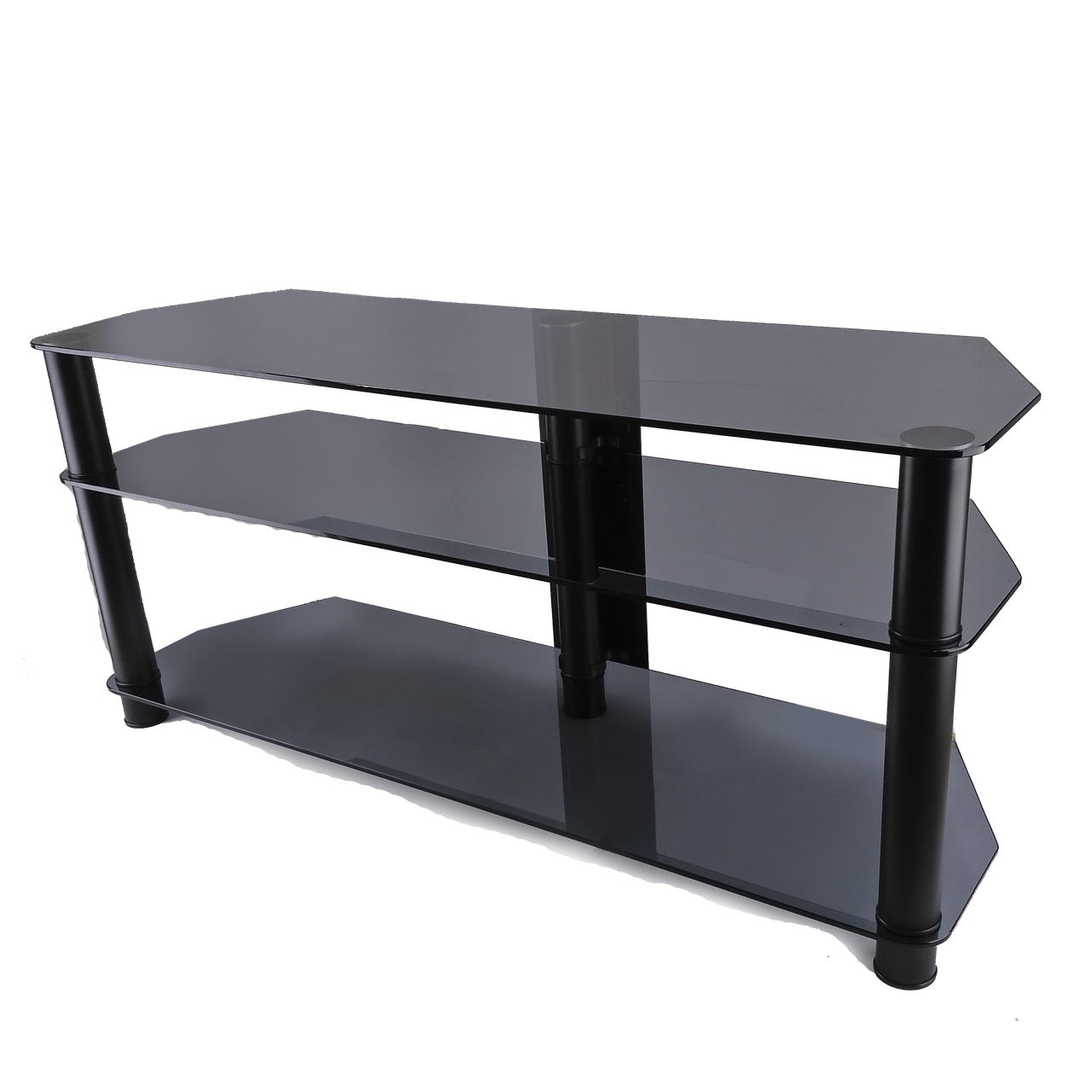 Тумба під телевізор із скла Commus Меридіан Bl (1250х350х569)