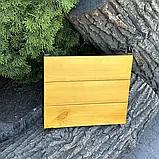 Полиця-стілка бічна для мангалів на 15-20 шампурів з дровницею розбірною B_2338 Світло- дерево, фото 3