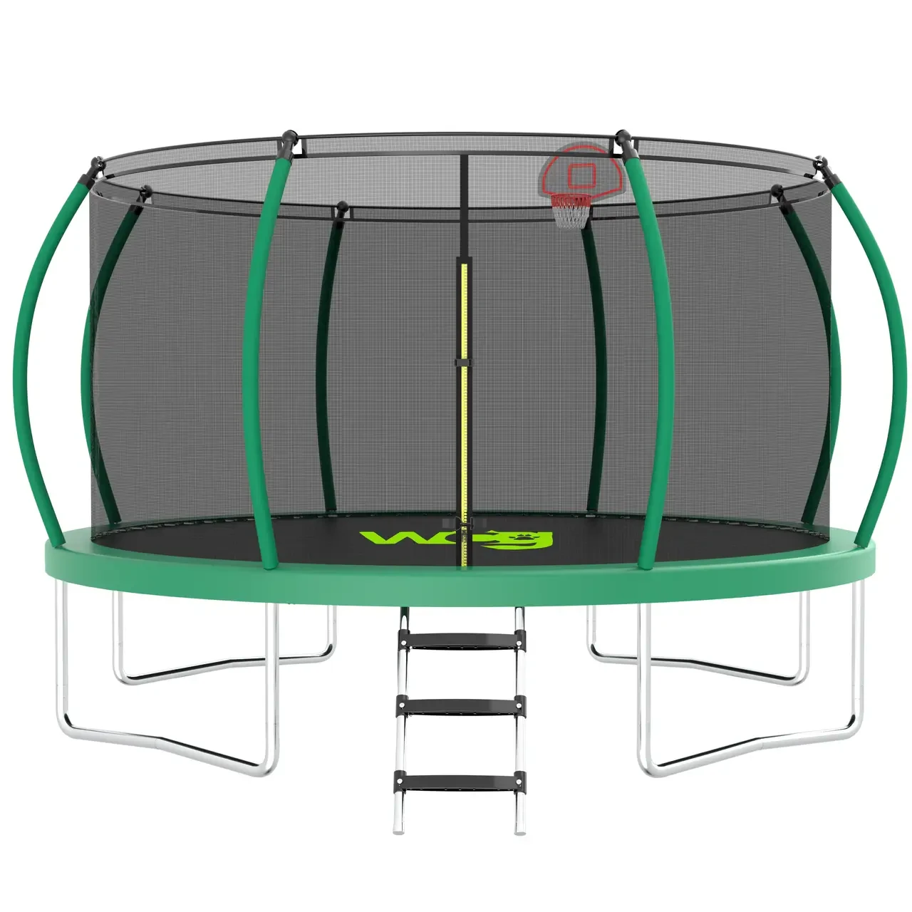 Батут дитячий 12FT WCG 366 см спортивний із внутрішньою захисною сіткою + LED підсвічування B_2444, фото 1