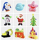 Дитяча 3D ручка для малювання з дисплеєм, трафарети, стрижні, 3DPEN-3, Жовтий / 3д ручка для створення об'ємних моделей, фото 6