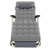 Ліжко розкладне LEOBRO Сіре FCB-S03-PP з подушкою розкладачка B_2451