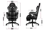 Крісло геймерське комп'ютерне Huzaro Force 4.7 Grey тканина + підставка для ніг B_2453, фото 9