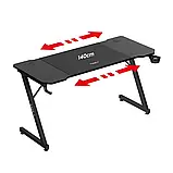 Комп'ютерний стіл Huzaro Hero 3.3 Black ігровий для геймерів B_2453, фото 6