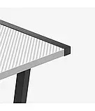 Стіл комп'ютерний кутовий HUZARO HERO 6.0 White RGB Smart ігровий B_2453, фото 4