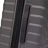 Валіза дорожня Wings PEA01 Темно-сірий пластик ABS+ для поїздок подорожей B_2454, фото 5
