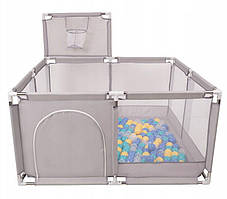 Манеж дитячий з кошиком Handloteka 125x125x66 см KK-100X-74 для дітей B_2460