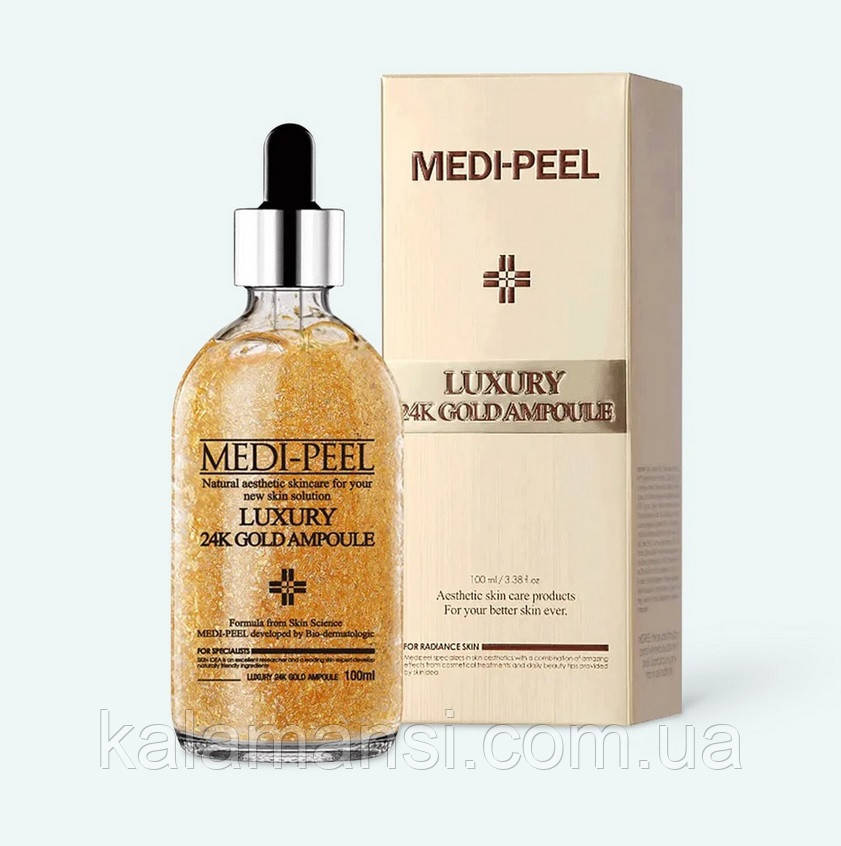 Ампульна сироватка із золотом Medi-Peel Luxury 24K Gold Ampoule 100 мл, фото 1