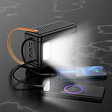 Павербанк 80000mAh УМБ Power Bank BOROFONE Terra BJ32 3USB 2Type-C Lightning QC чорний (SH020319), фото 2