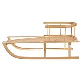 Санки дерев'яні дитячі Kruzzel 25217 зі спинкою для дітей B_2466, фото 2