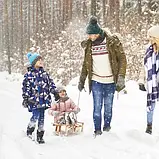 Санки дерев'яні дитячі Kruzzel 25217 зі спинкою для дітей B_2466, фото 7