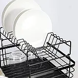 Дворівнева сушарка для посуду Ruhhy 19163 B_2467, фото 5