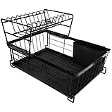 Дворівнева сушарка для посуду Ruhhy 19163 B_2467, фото 9