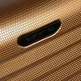 Валіза дорожня Wings PC140 на колесах для подорожей B_2377 Золотиста, Середня, фото 5