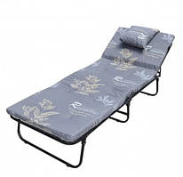 Розкладачка М60 + матрац + подушка ліжко складане для туризму гостей будинку B_2469