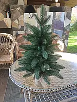 Ялинка лита Преміум офісна 60 см на пні штучна ялинка на стіл для офісу будинку B_2469