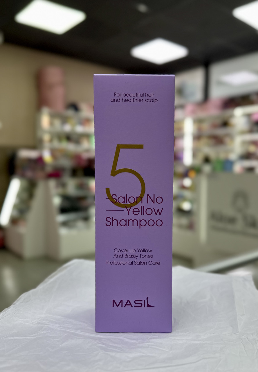 Тонувальний шампунь Masil 5 Salon No Yellow Shampoo 500 мл для освітленого волосся