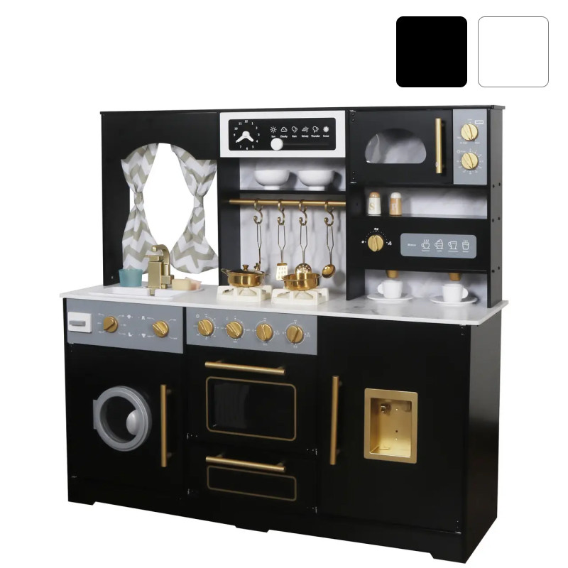 Кухня дитяча дерев'яна AVKO Равенна ігрові + звукові світлові ефекти + аксесуари для дітей B_2474, фото 1