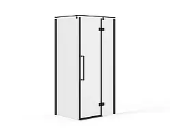 Скляна душова кабіна AVKO Glass S237R Black 90х90х190 см перегородка для душу B_2475