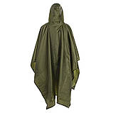 Пончо тактичний Badger Outdoor Rain Poncho Ripstop Olive для військових риболовлі полювання B_2477, фото 2