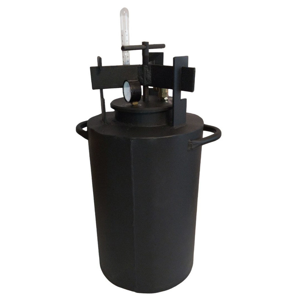 Автоклав Максі-44 (44 банки 0.5 л, або 21 банка 1л) Гвинтовий Газовий, Горловина Ø 15.9 см, Вуглецева сталь B_24833, фото 1