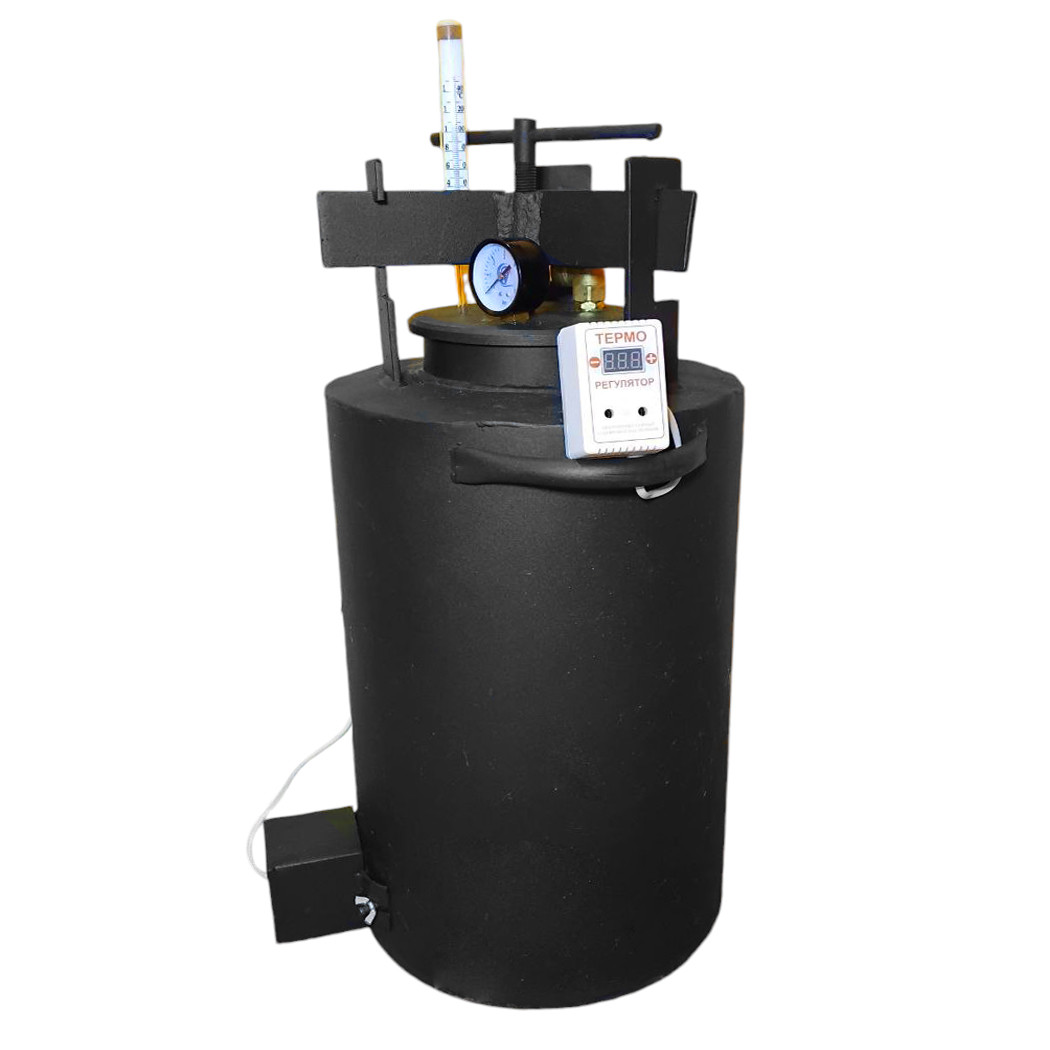 Автоклав Максі-44Е (44 банки 0.5л або 21 банка 1л) Гвинтовий Електро з Таймером, Горловина Ø15.9см B_24834, фото 1