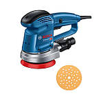 Ексцентрикова шліфмашина Bosch Professional GEX 34-125 з адаптером для пилососа та шліфлисом для дерева C470