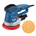 Ексцентрикова шліфмашина Bosch Professional GEX 34-150 з адаптером для пилососа, шліфтарілкою і шліфлистом