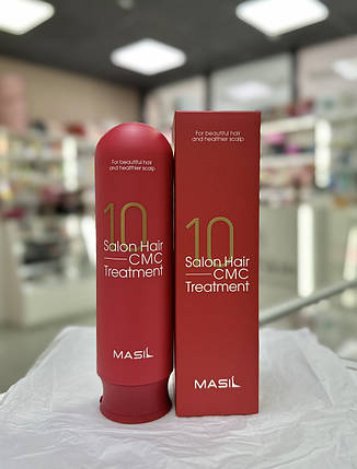 Бальзам відновлювальний професійний із церамідами Masil 10 Salon Hair CMC Treatment 300ml, фото 1
