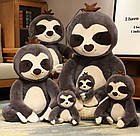 М'яка іграшка обіймашка "Лінивець" 55см, фото 5