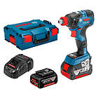 Гайковерт аккумуляторный Bosch Professional GDX 18V-200 C в L-Boxx 136 с 2 акб GBA 18V 5.0Ah и з/у GAL 1880 CV